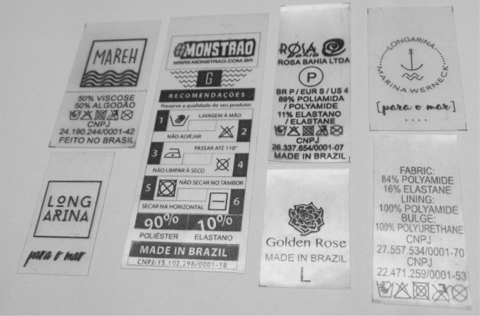 Etiquetas de silicone transparente