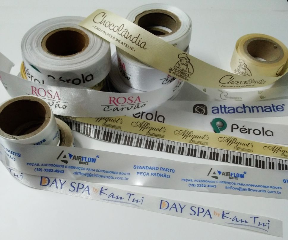 Fitas personalizadas em tecido