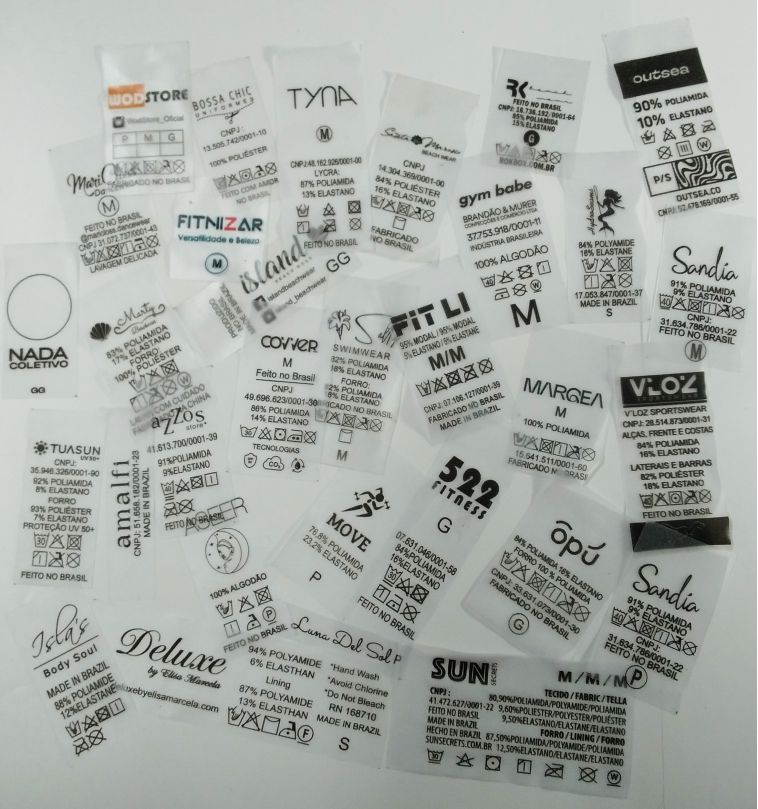 Etiquetas de Silicone Transparente