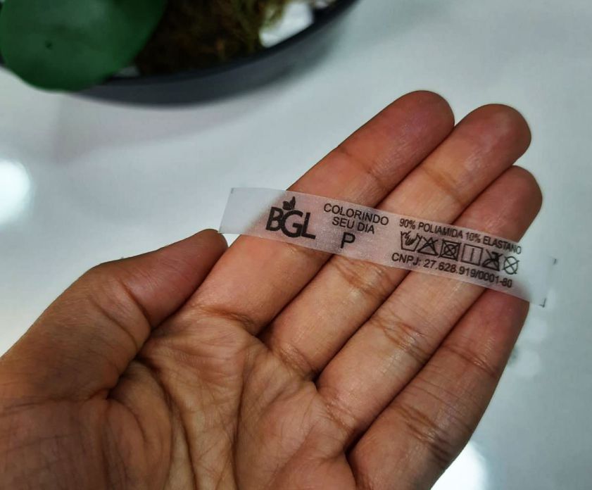 Etiquetas de silicone transparente