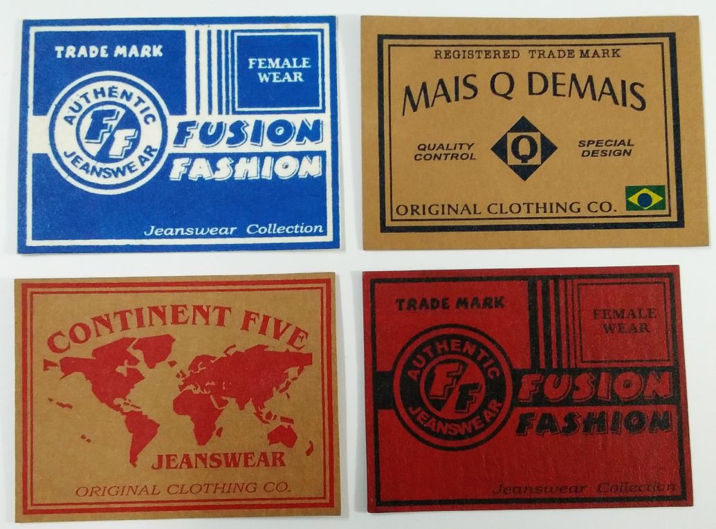 Etiquetas de Zetex para jeans
