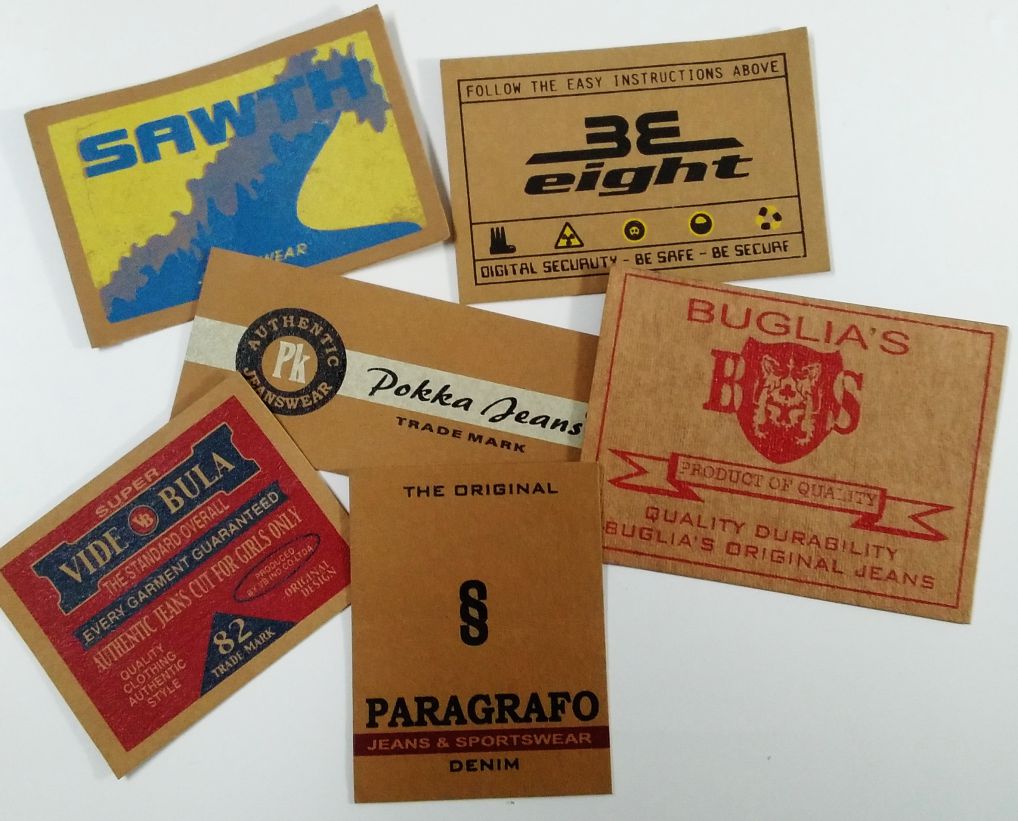 Etiquetas de Zetex para jeans